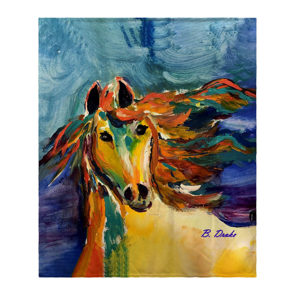 Colorful Horse Throw