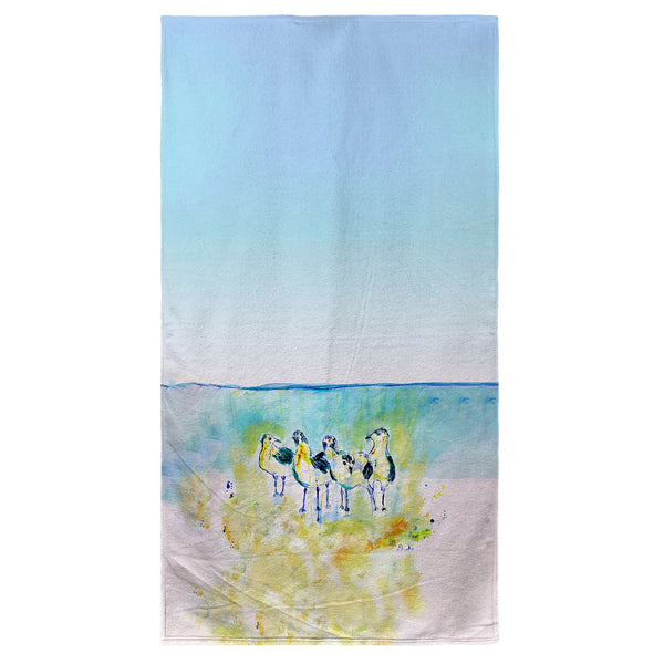 Abstract Gulls II Beach Towel