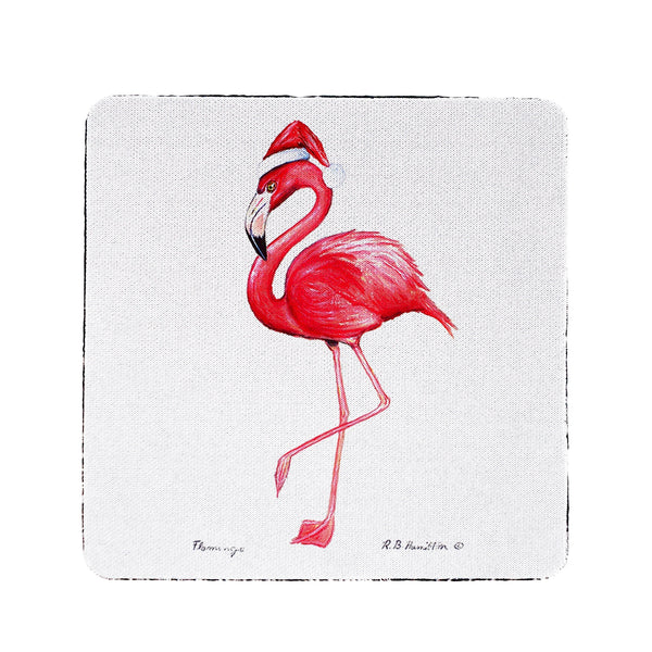 Flamingo Santa Coaster Set of 4