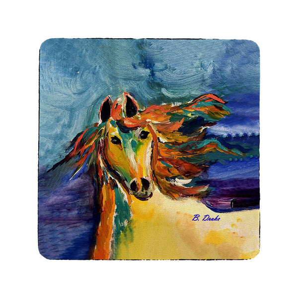 Colorful Horse Coaster Set of 4
