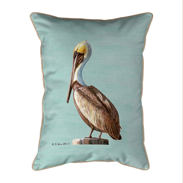 Pelican - Teal Corded Pillow