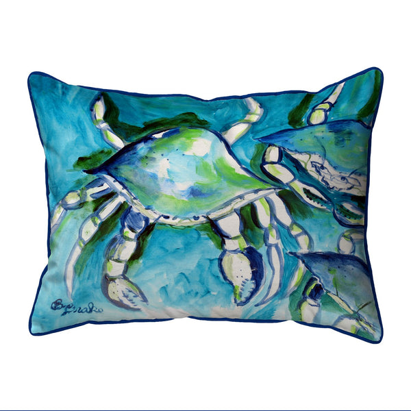 White Crabs Corded Pillow
