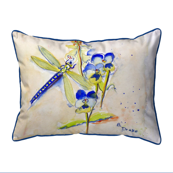 Blue DragonFly Corded Pillow