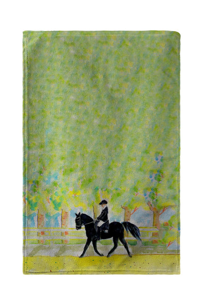 Black Horse & Rider Kitchen Towel