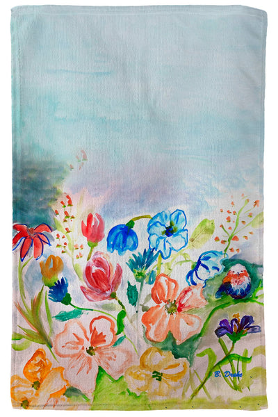 Colorful Flowers Kitchen Towel