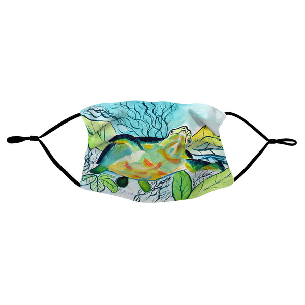 Smiling Sea Turtle Face Mask Set of Two