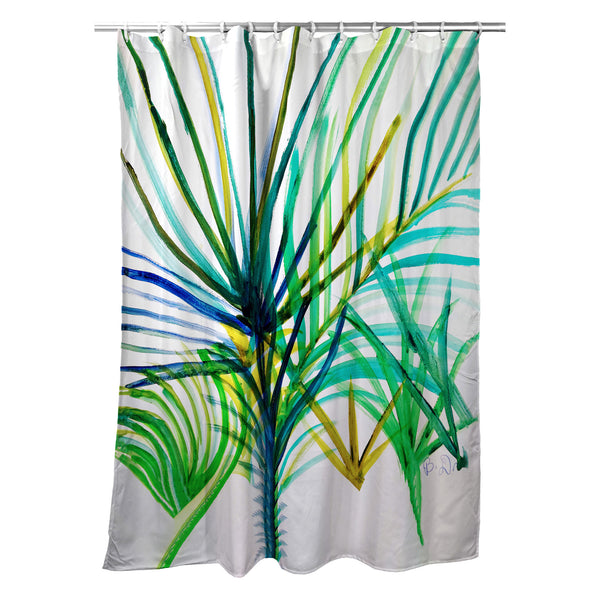 Teal Palms Shower Curtain