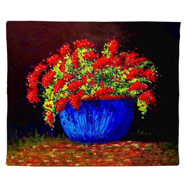 Potted Geraniums Outdoor Wall Hanging 24x30