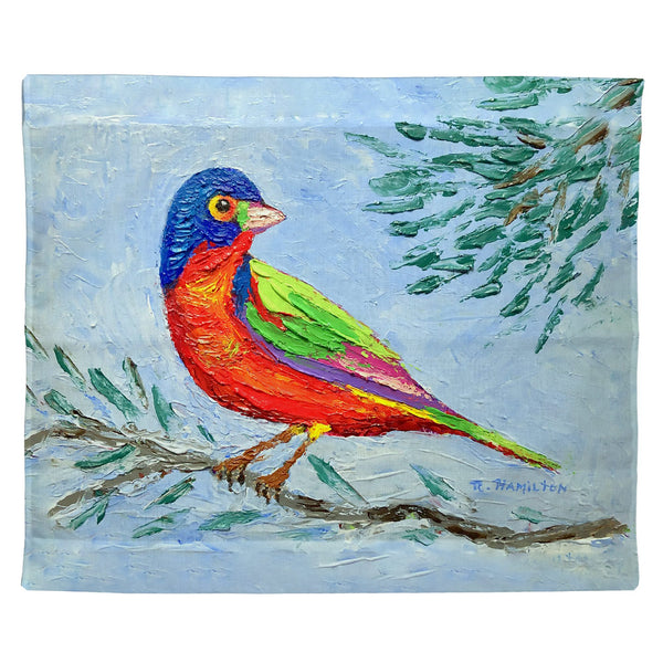Palette Painted Bunting Outdoor Wall Hanging 24x30