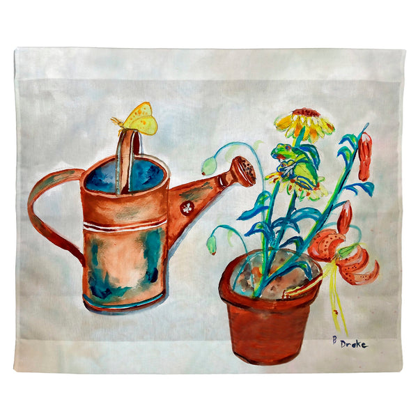 Watering Can Outdoor Wall Hanging 24x30