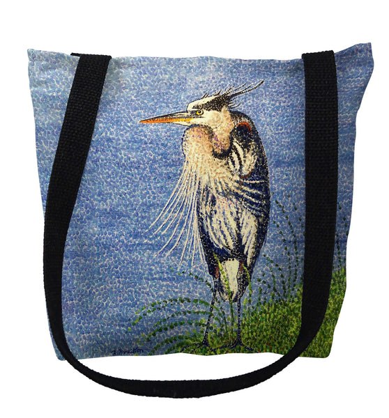 Windy Blue Heron Tote Bag
